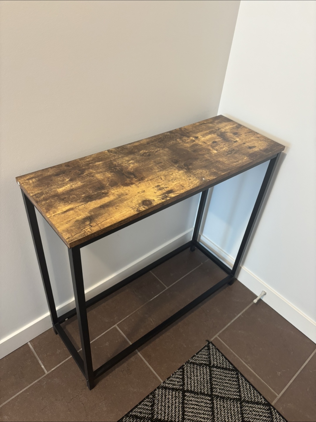 Console Table - Wood & Metal Frame