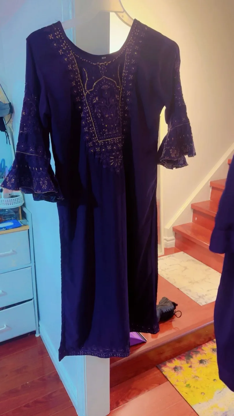 Purple Embroidered Salwar Kameez thumbnail