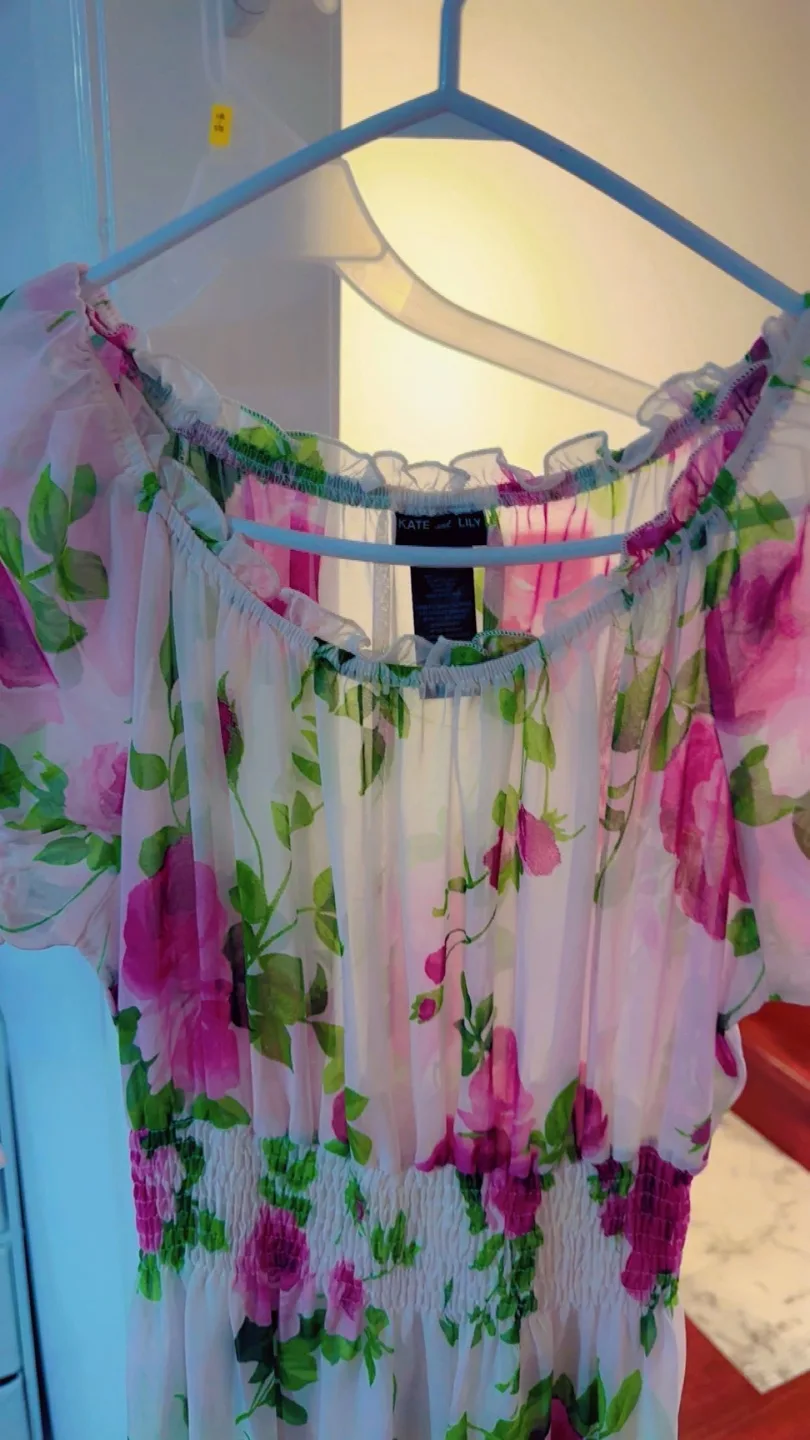 Kate Lily Floral Maxi Dress image indicator(2)