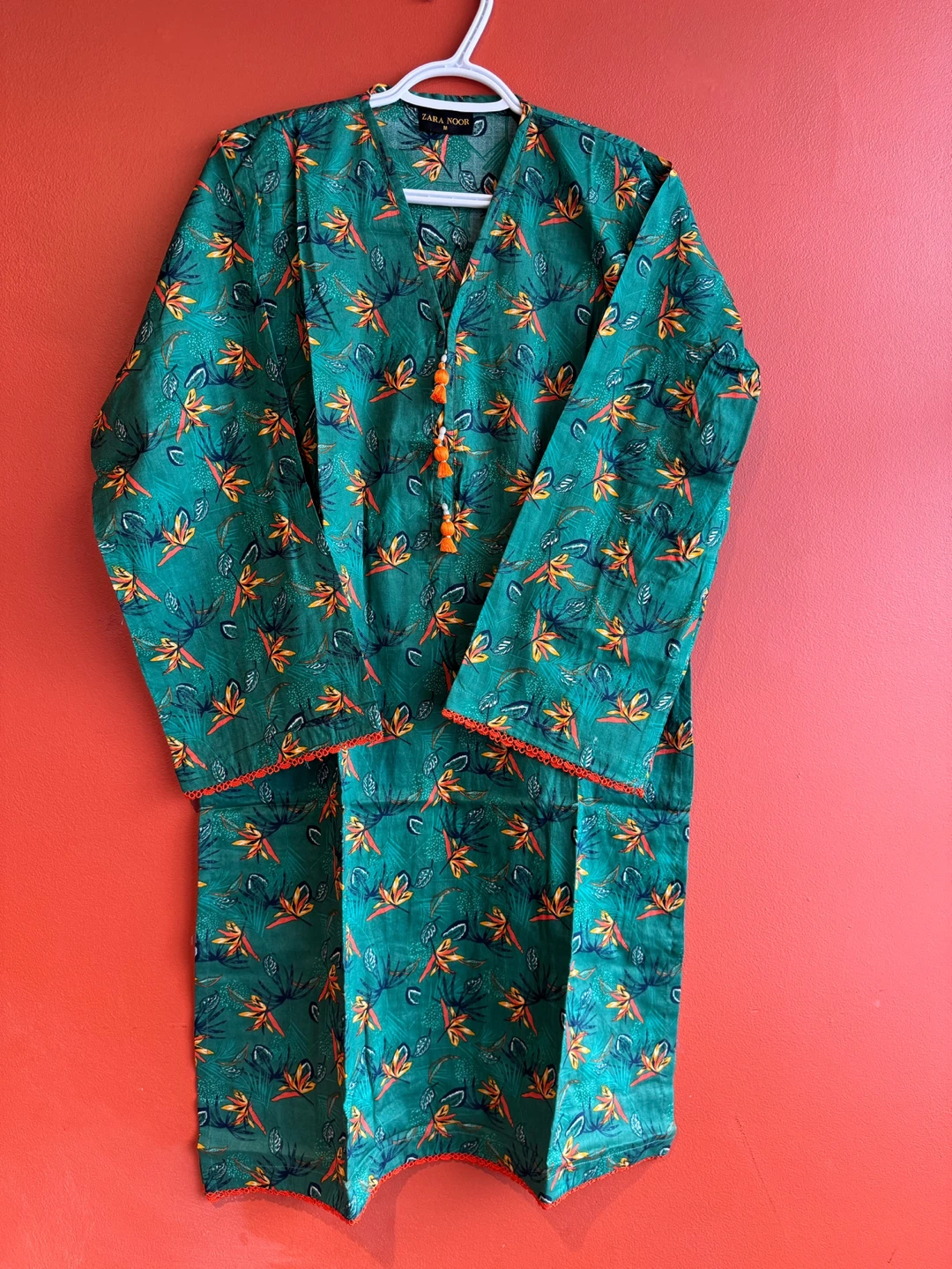 New Zara Noor Green Floral cords - photo 2