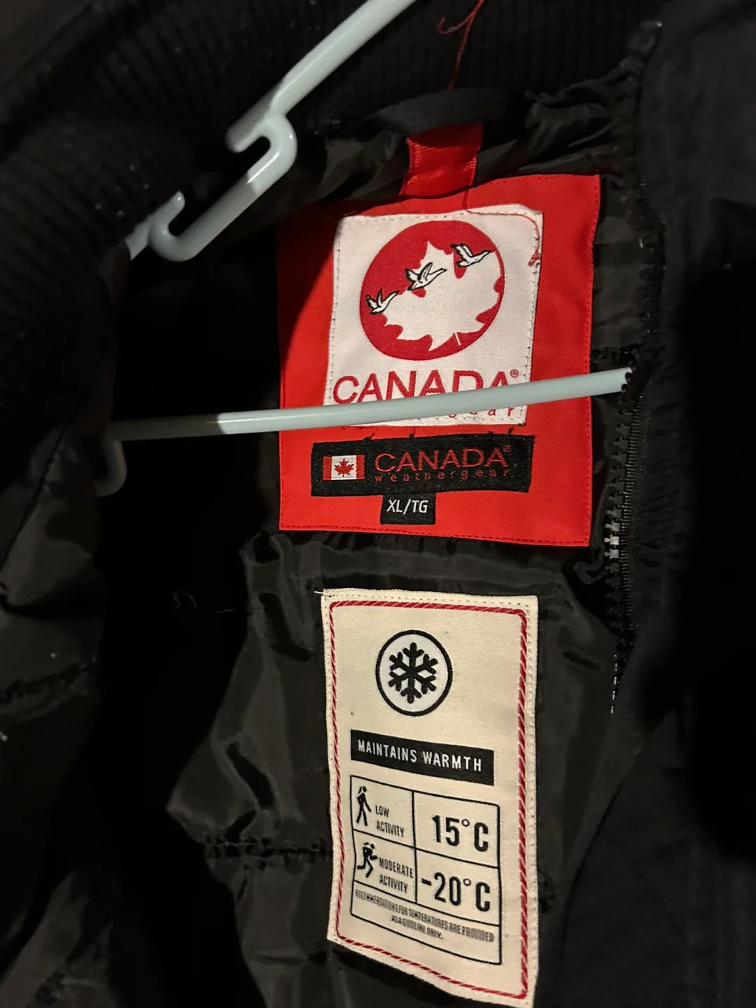 Canada Weathergear XL Black Winter Coat thumbnail