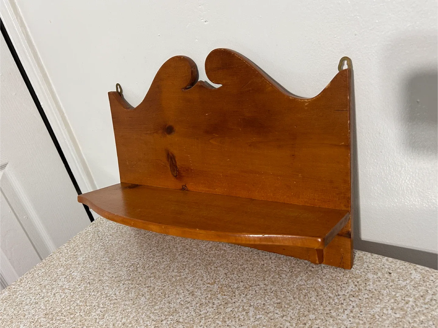 Wooden Wall Shelf - Brown thumbnail