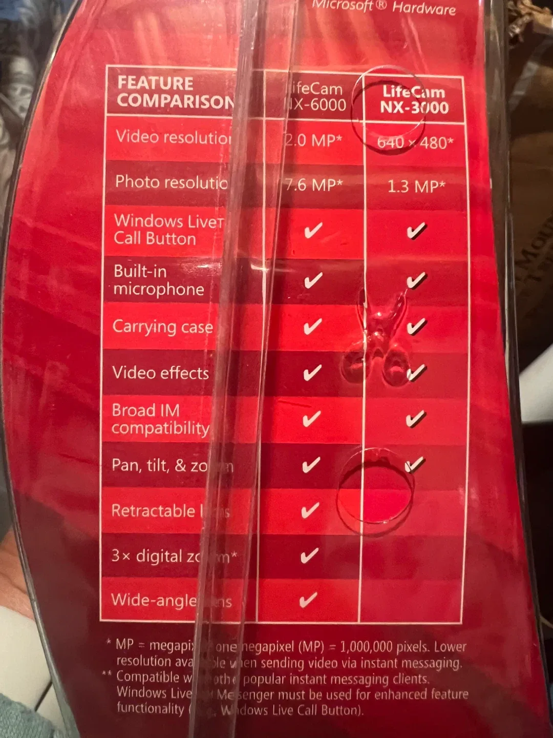 Microsoft LifeCam NX-3000 for Notebooks - New in Box image indicator(3)