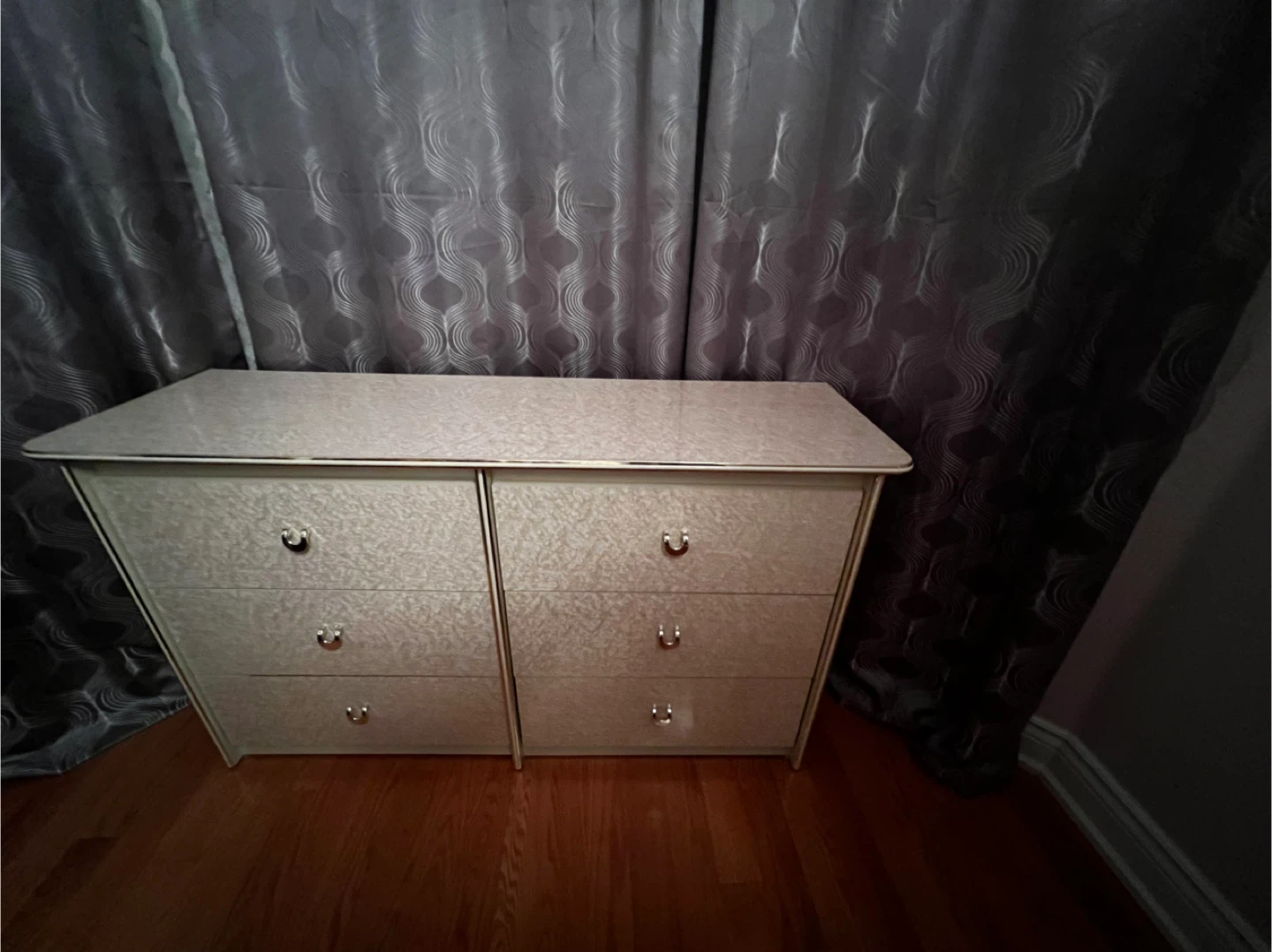 Beige Six Drawer dresser - photo 4