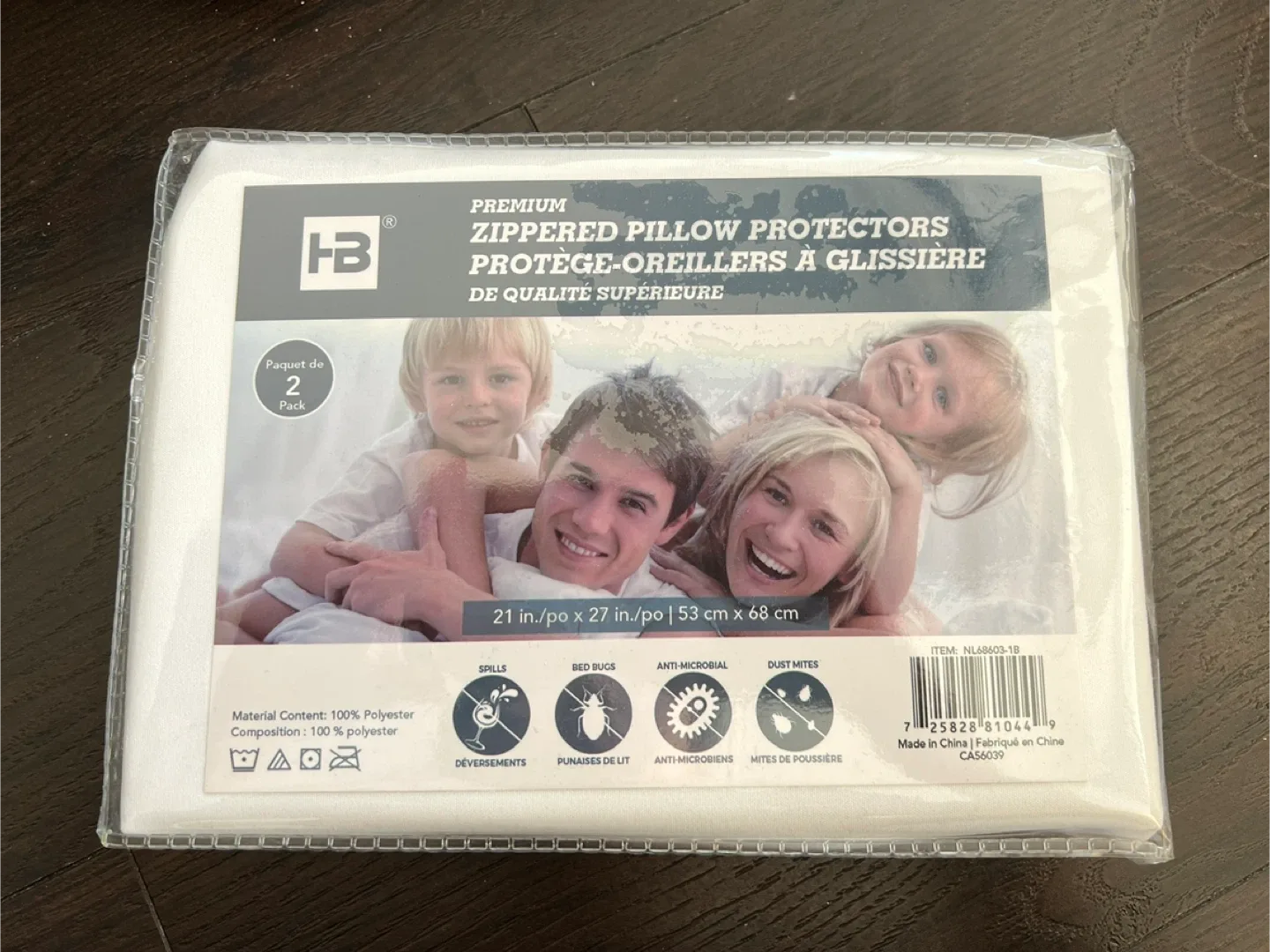 Premium Zippered Pillow Protectors (2-Pack) thumbnail