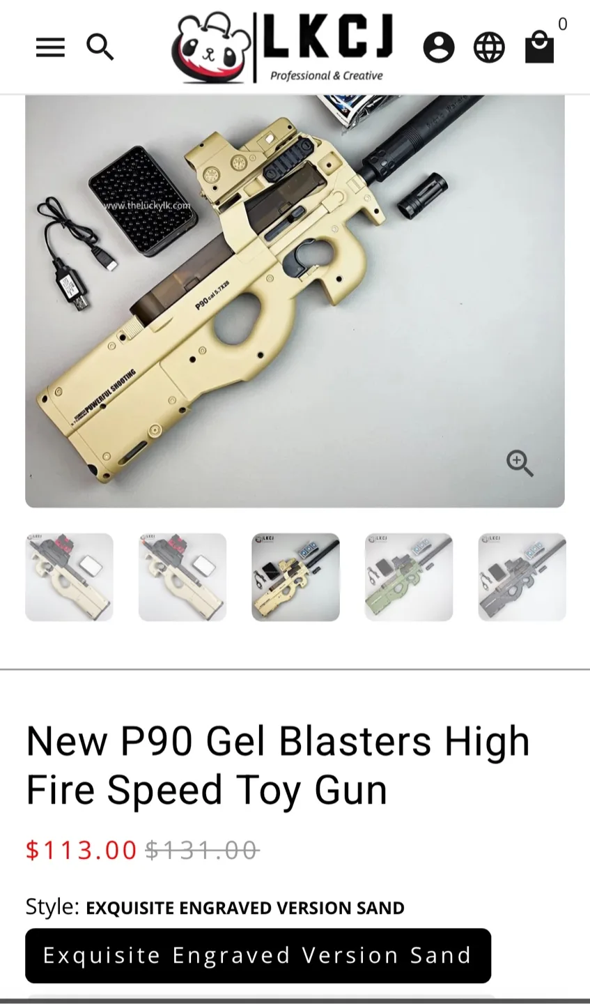 Electric Gel Blaster P90 image indicator(2)