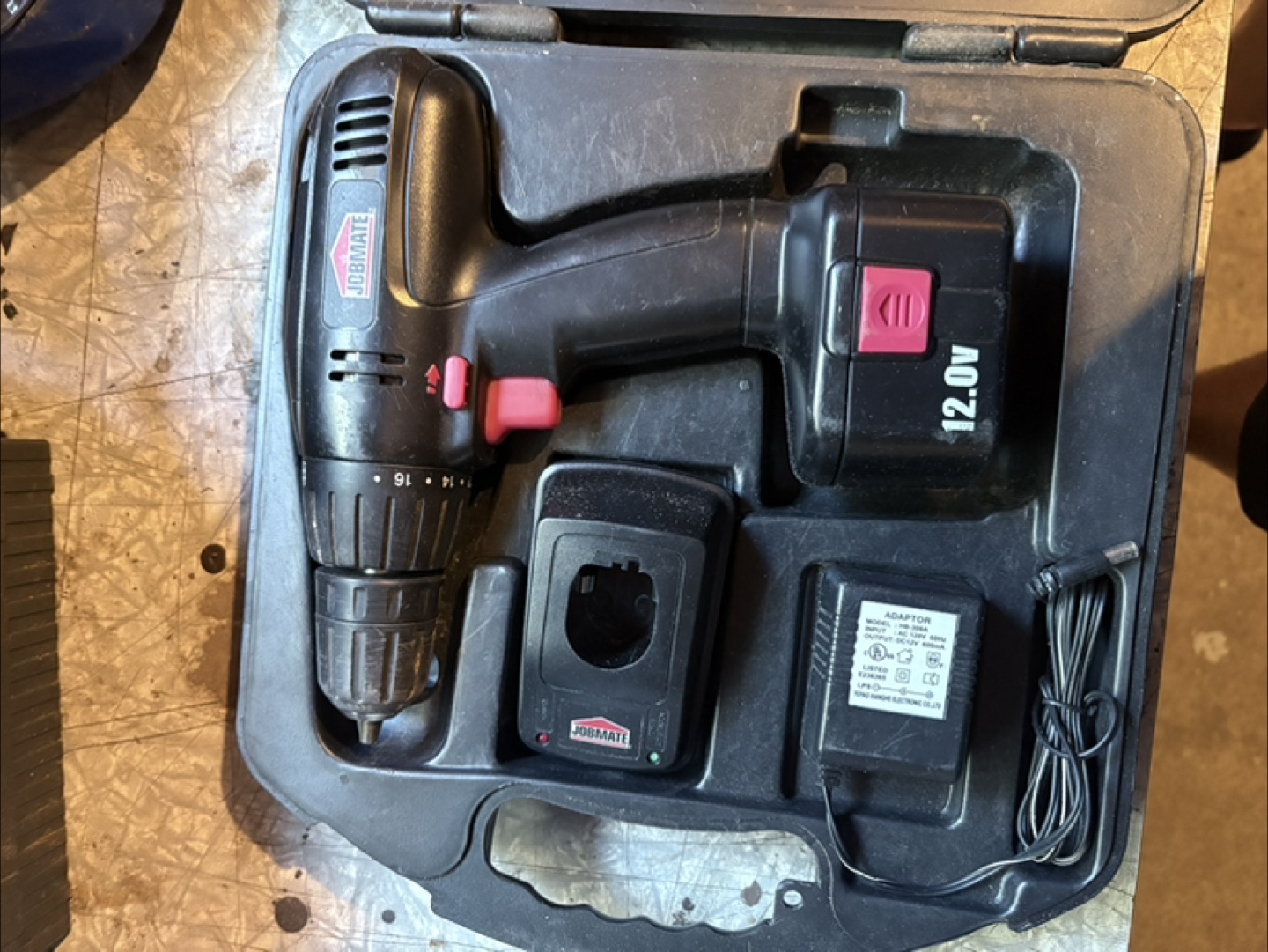 Jobmate 12.0V Cordless Drill with Case
