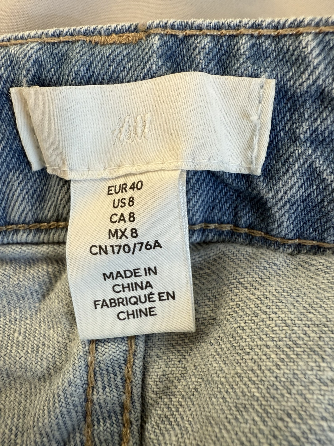 H&M Jeans, Size 8, Light Blue - photo 3