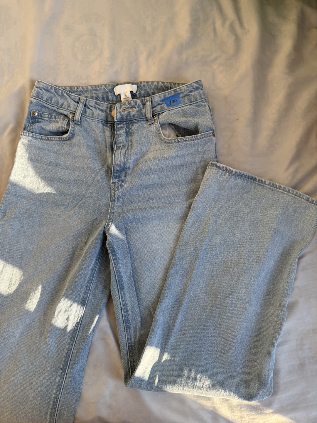 H&M Jeans, Size 8, Light Blue