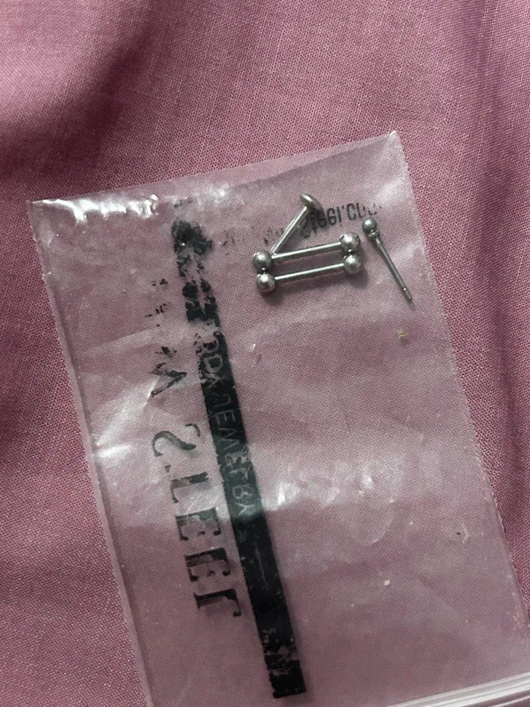 Stainless steel piercing bar #freecycle thumbnail