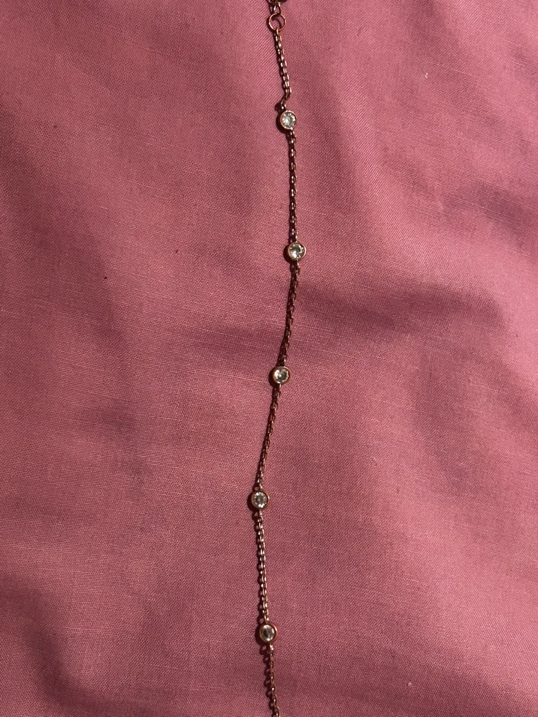 Delicate Chain bracelet with Rhinestones #freecycle thumbnail