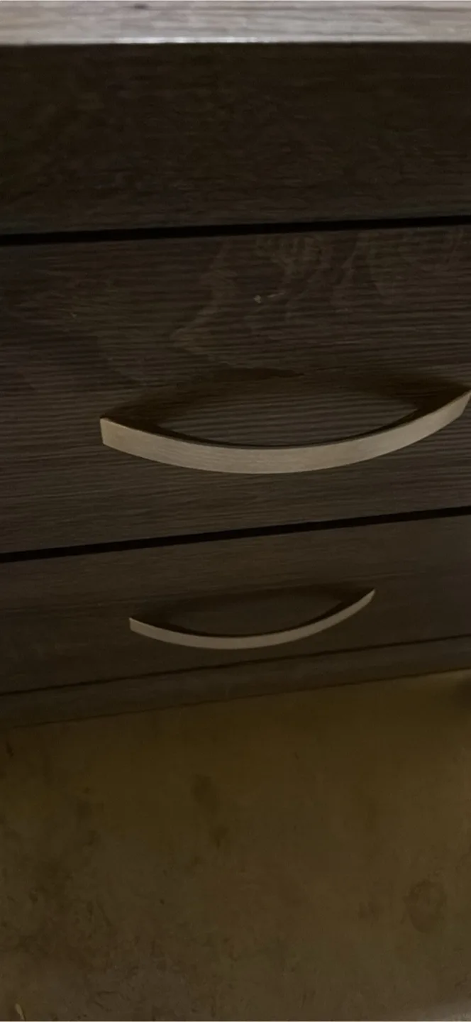 Wood Nightstand with 2 Drawers image indicator(3)