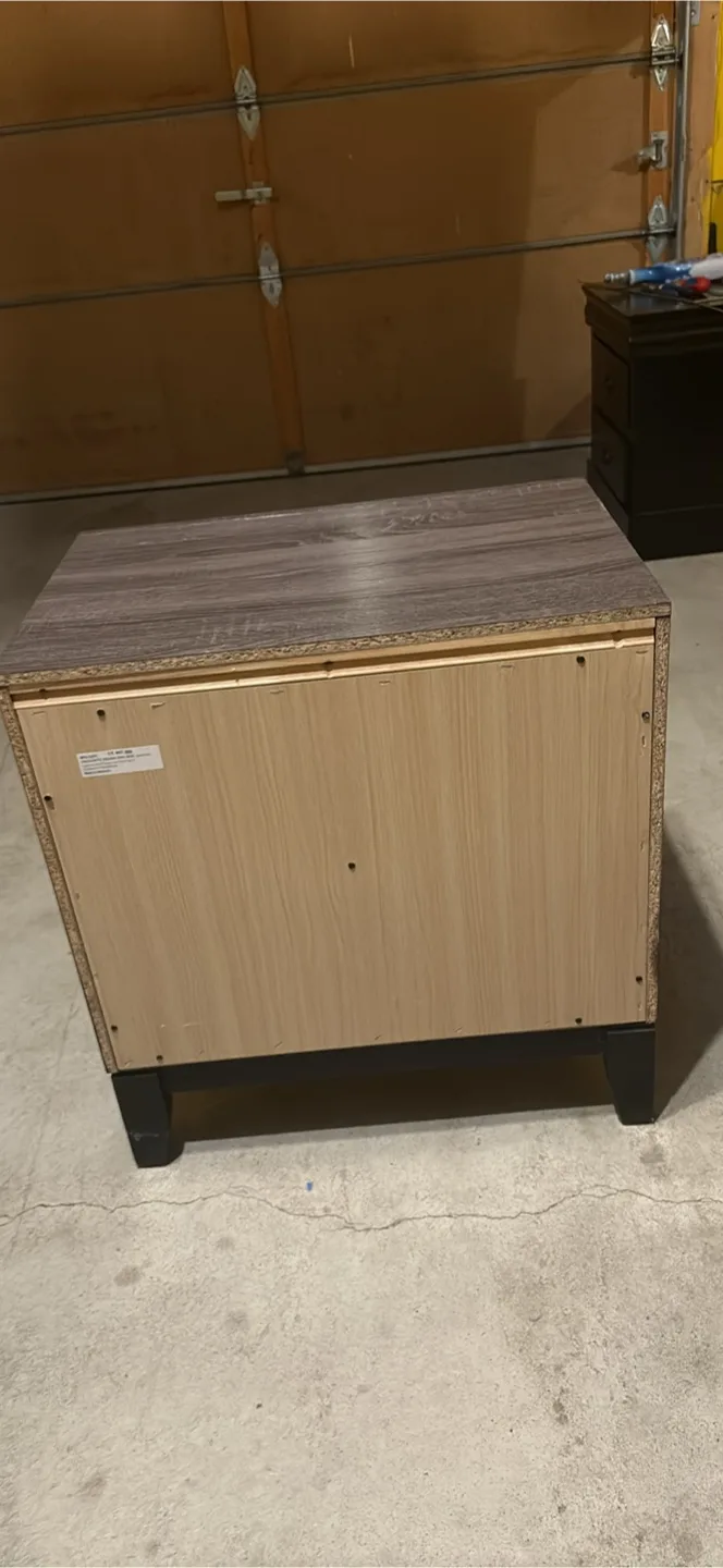 Wood Nightstand with 2 Drawers image indicator(6)