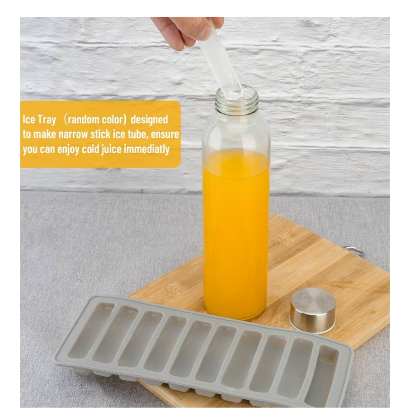 Glass Juicer Bottles - 6 Pack, 18 oz - photo 2