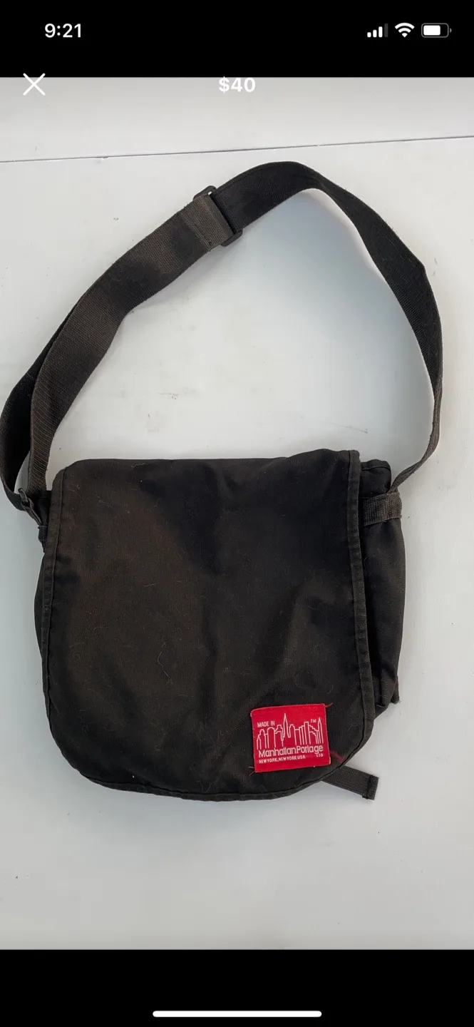 Manhattan Portage Black Messenger Bag image indicator(4)