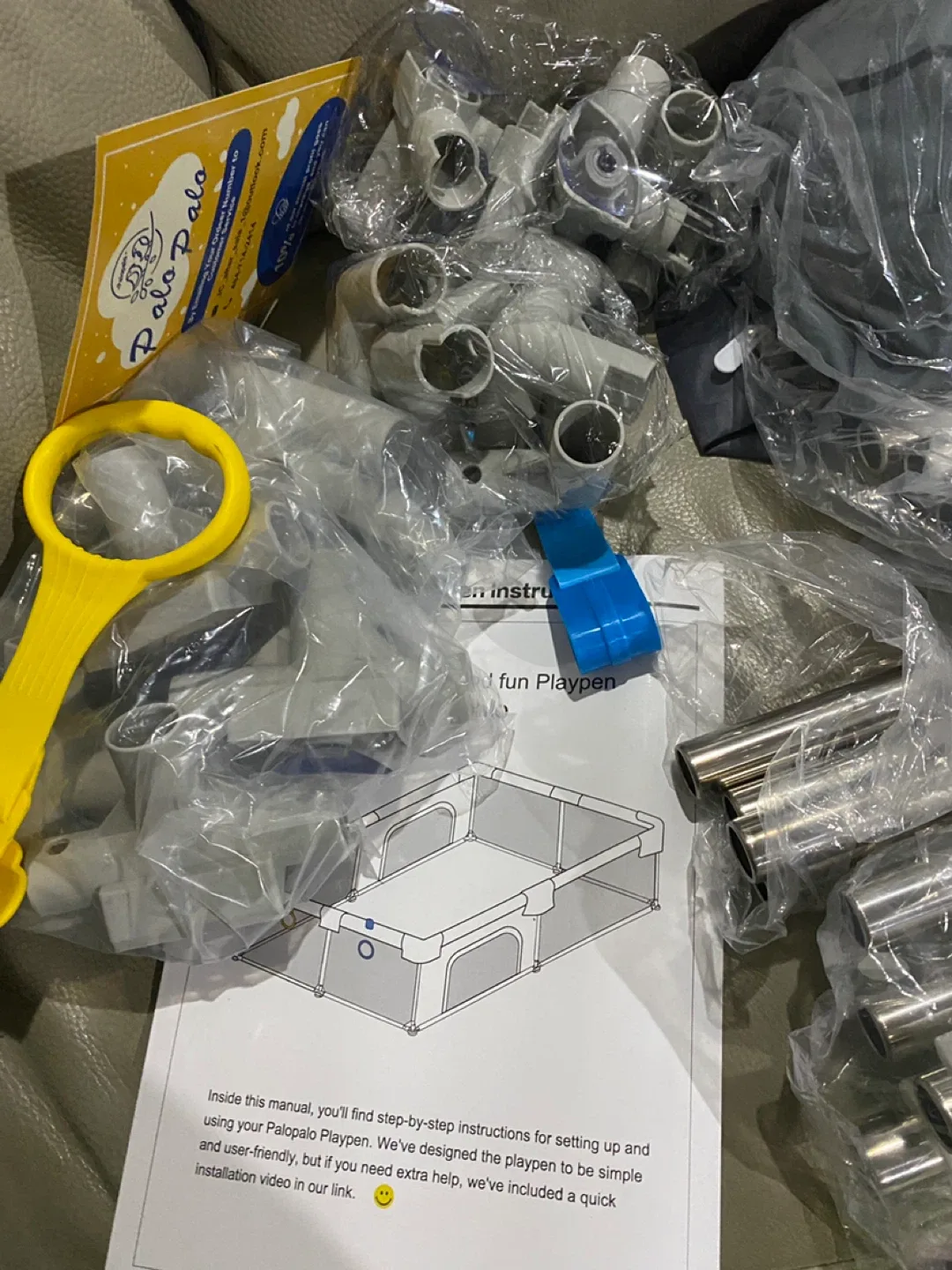 Grey Baby Playpen - Extra Large 71x59 image indicator(6)