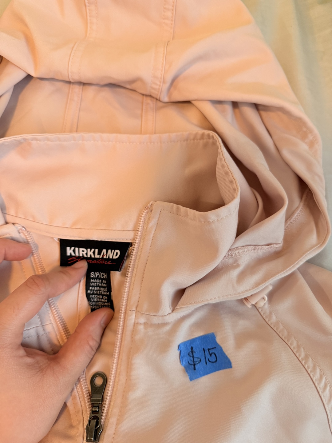 Kirkland Signature Hooded Jacket - Size S - Pink - photo 3