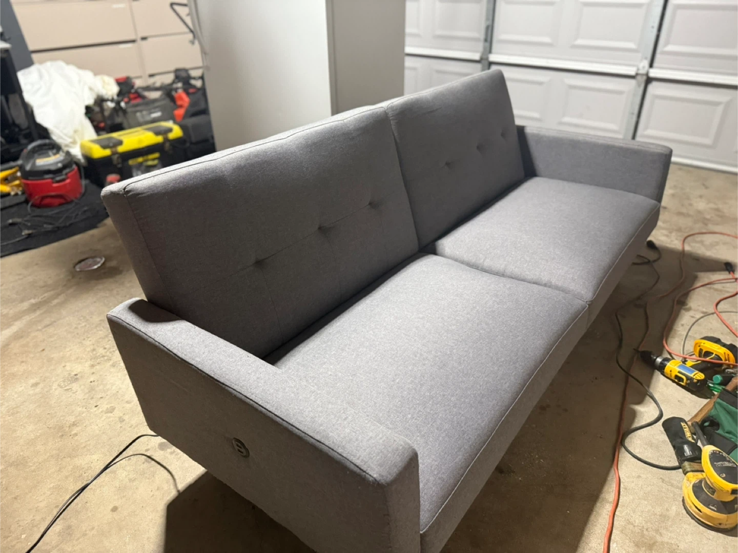 Gray Futon Sofa Bed