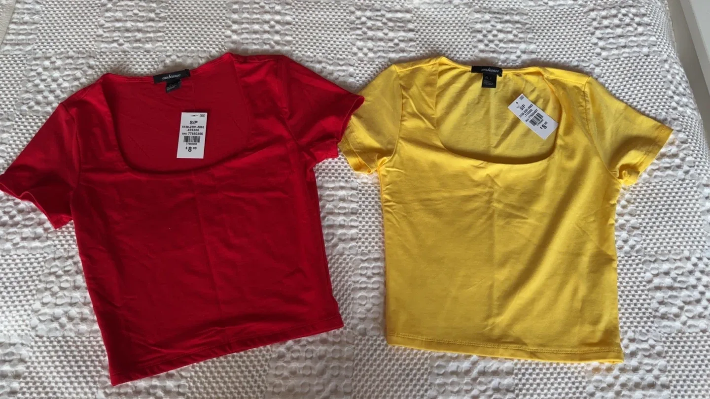 Ambiance Square Neck Crop Top - Size S thumbnail
