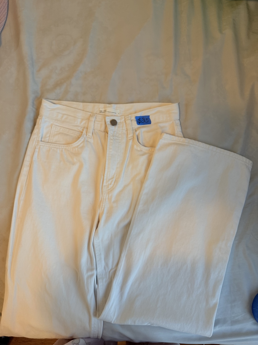 OAK + FORT White Jeans - Size 27