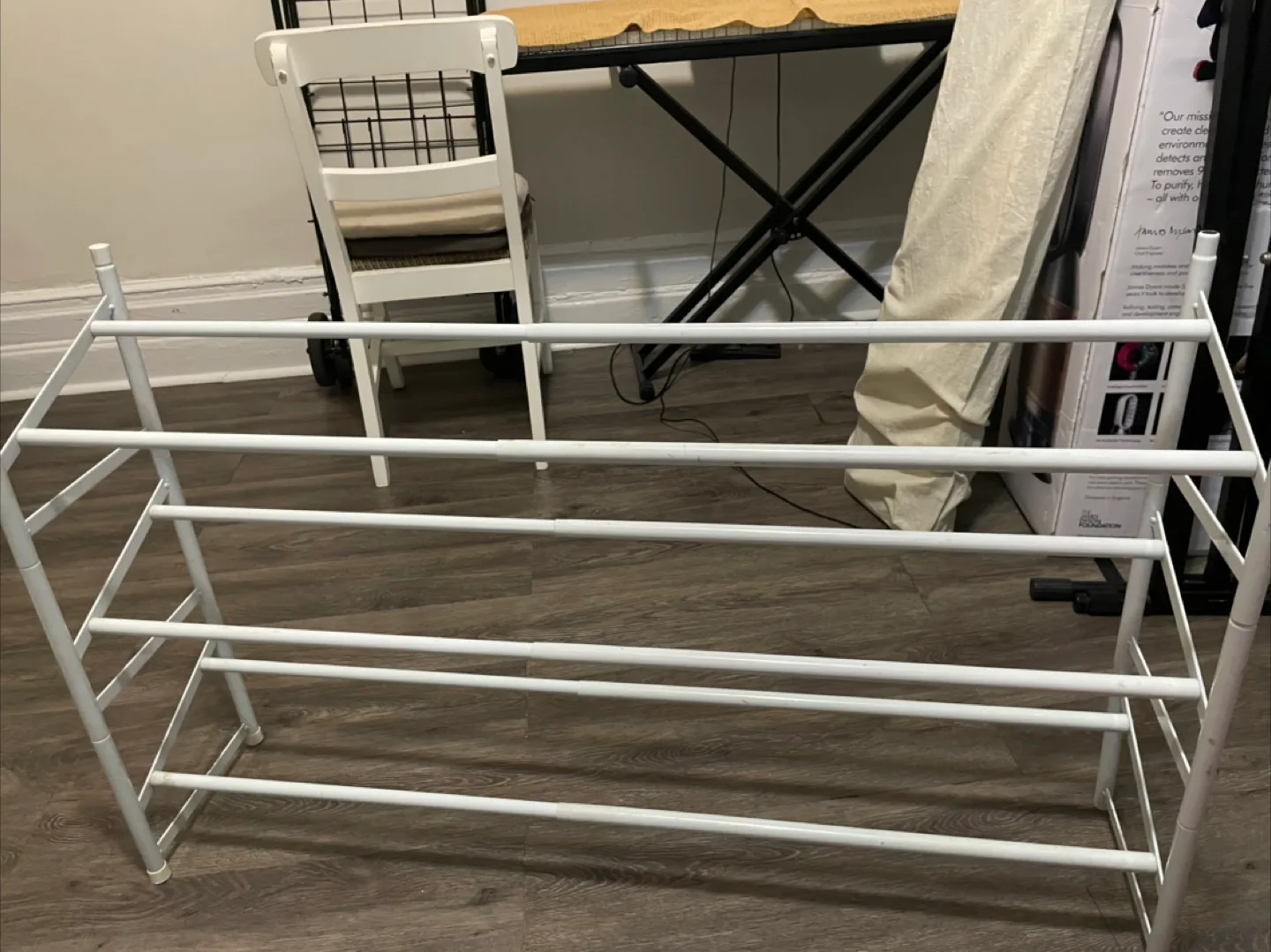 White Metal Shoe Rack image indicator(2)