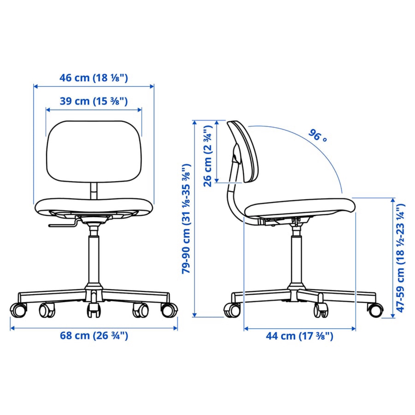 Small Rolling Chair - photo 4
