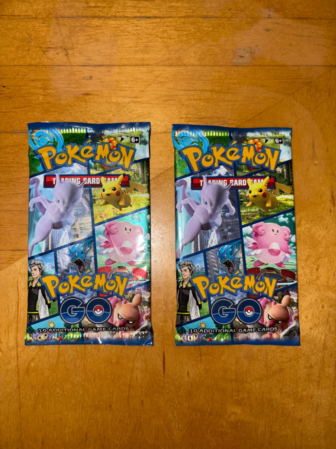 2 Pokémon GO Trading Card Game Booster Packs
