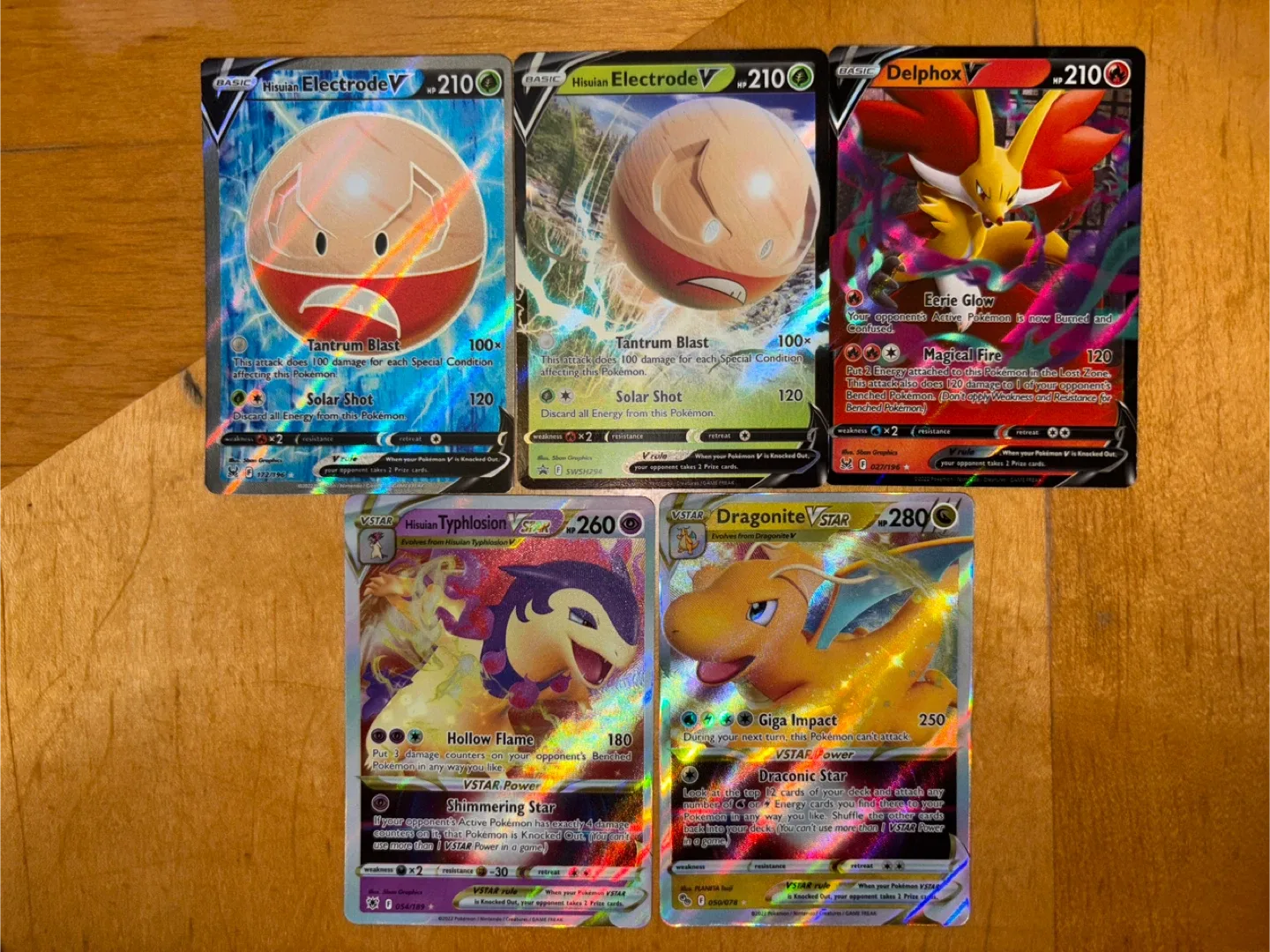 Pokémon Ultra Rare V & VSTAR Bundle (5 Cards)