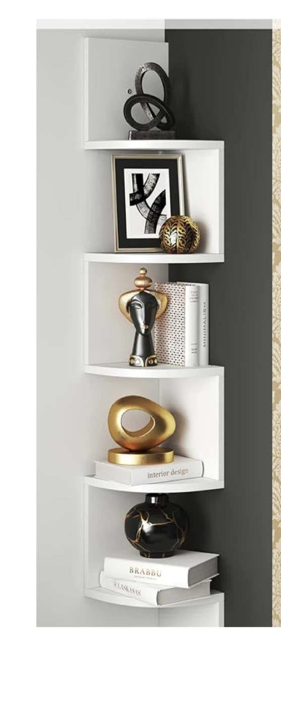 Corner Shelf - 5 Tier Floating Wall Mount - photo 4