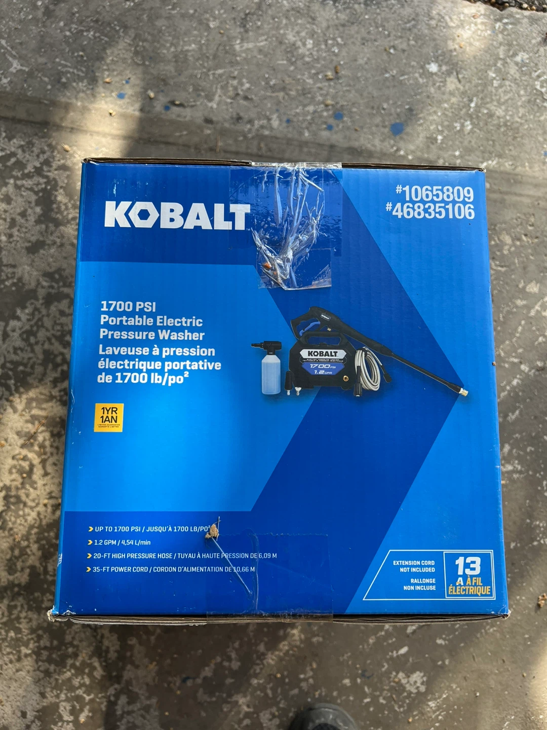 Kobalt 1700 PSI Electric Pressure Washer - New in Box - photo 2