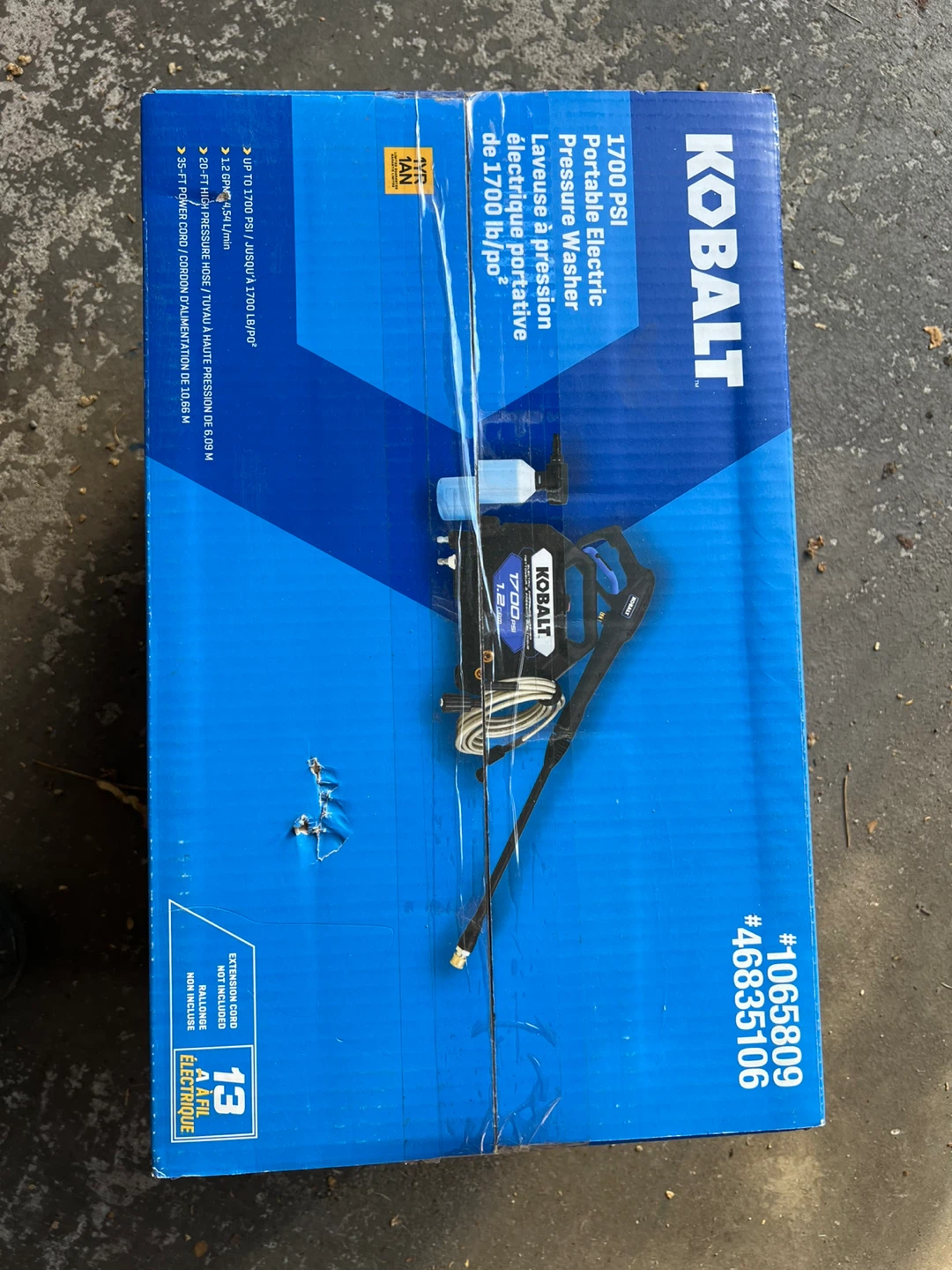 Kobalt 1700 PSI Electric Pressure Washer - New in Box