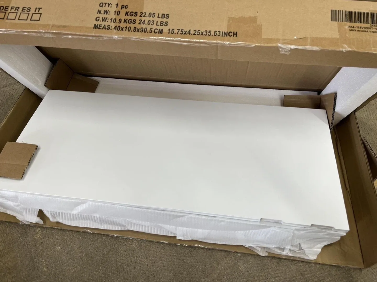 Brand New Slim White Bathroom Storage Cabinet image indicator(8)