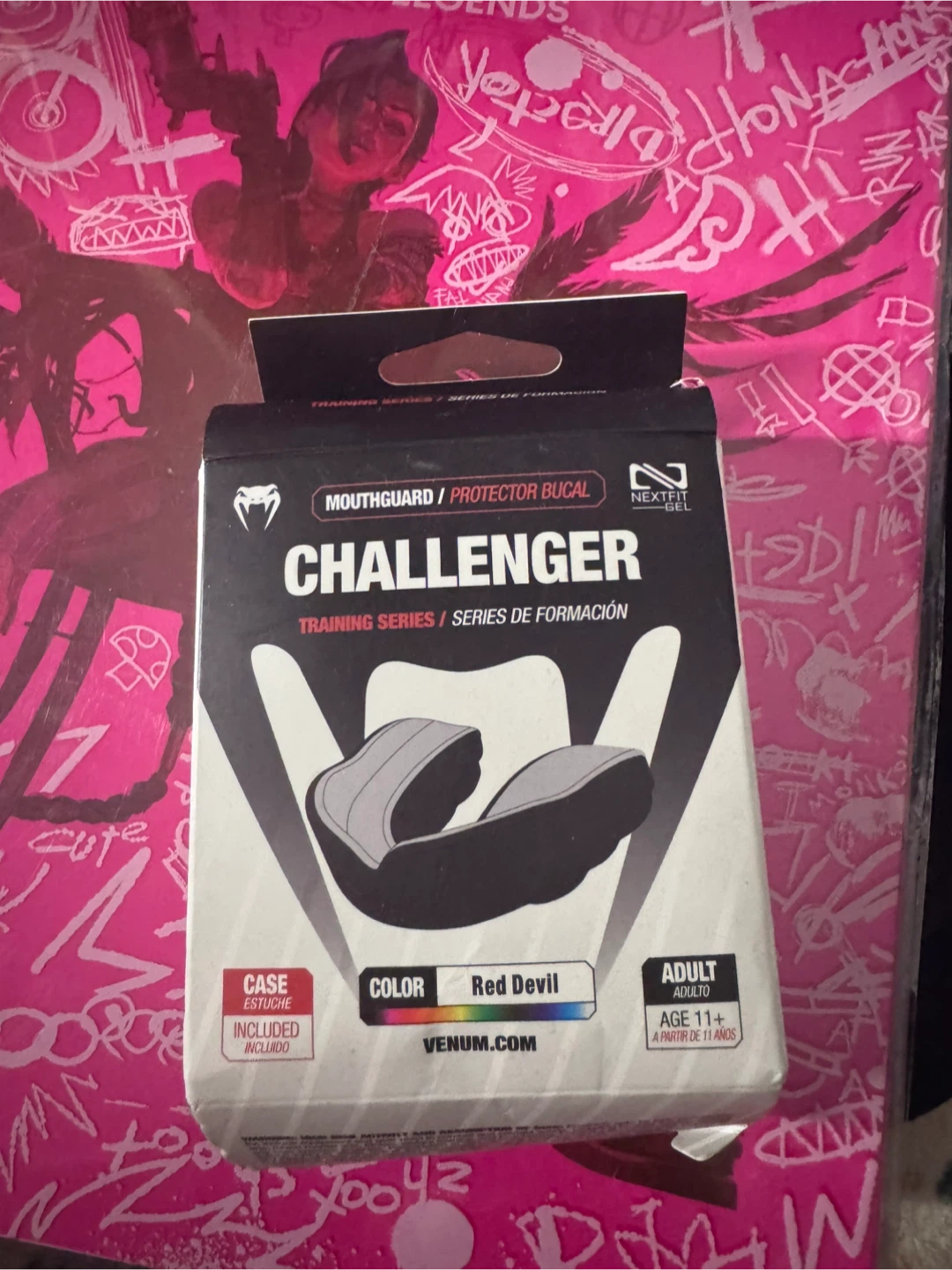 Venum Challenger Mouthguard - Red Devil, Adult