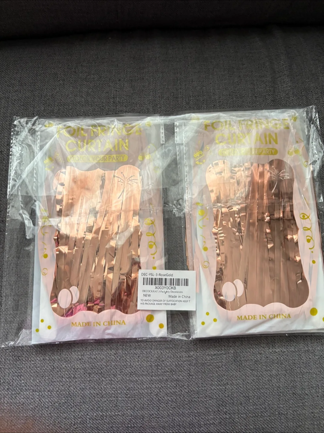 New 3 packs of Foil Fringe Decorative curtain image indicator(3)