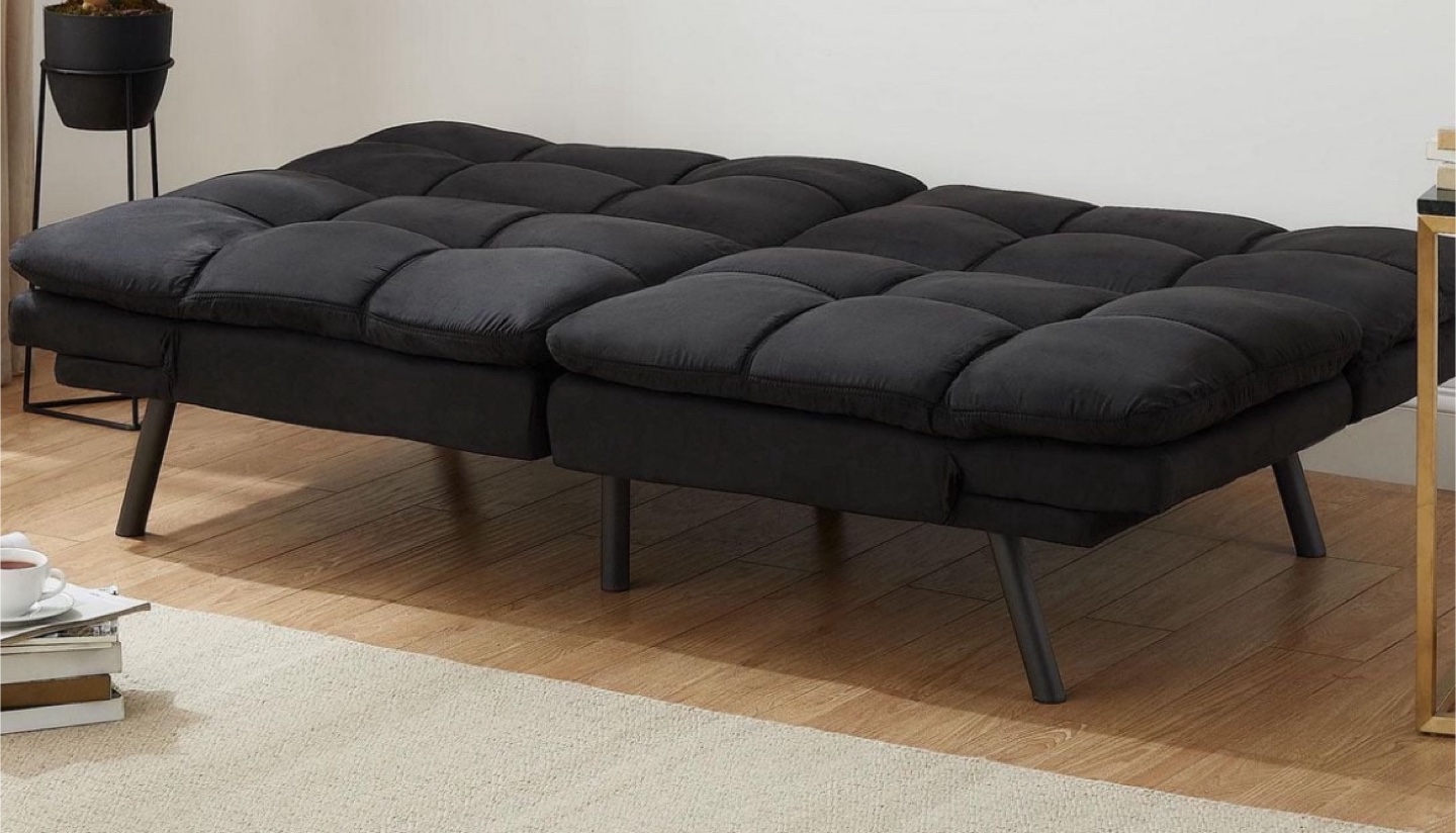 Black Futon Sofa Bed - photo 2