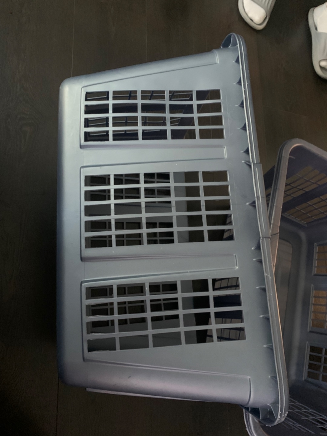 Blue Plastic Laundry Basket - photo 2