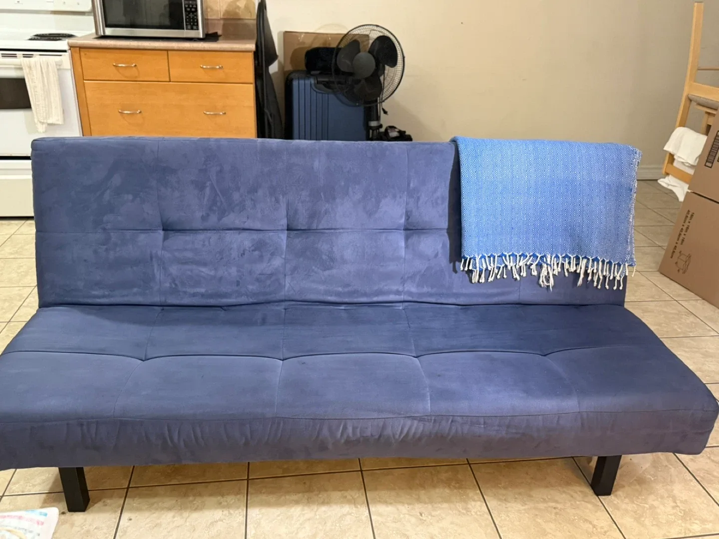 Ikea BALKARP Blue Sleeper Sofa Bed - Moving Sale image indicator(4)