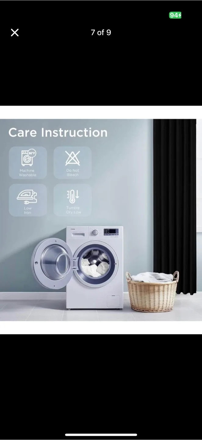 Blackout Curtains - Black, brand new image indicator(7)