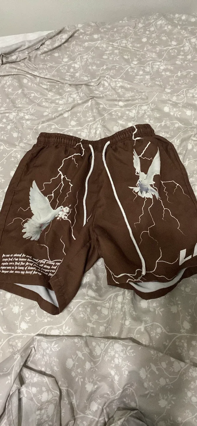 Last Kings Brown Shorts thumbnail
