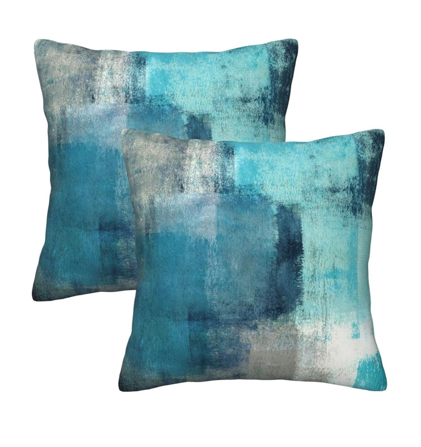 Decorative Blue Throw Pillow Cover 18x18, brand new