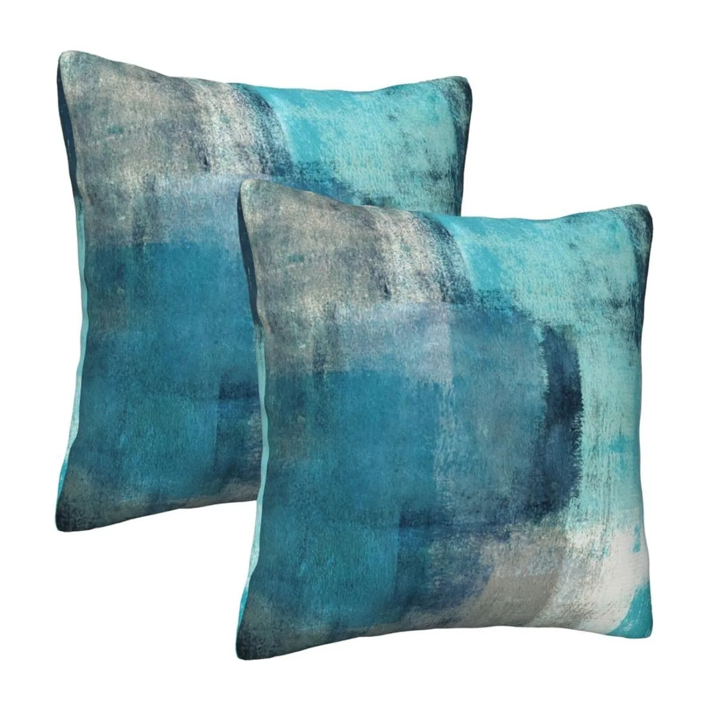 Decorative Blue Throw Pillow Cover 18x18, brand new image indicator(7)