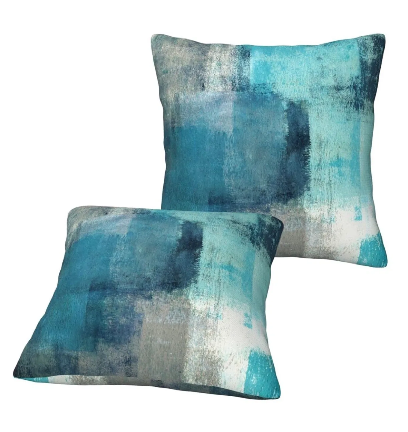 Decorative Blue Throw Pillow Cover 18x18, brand new image indicator(9)