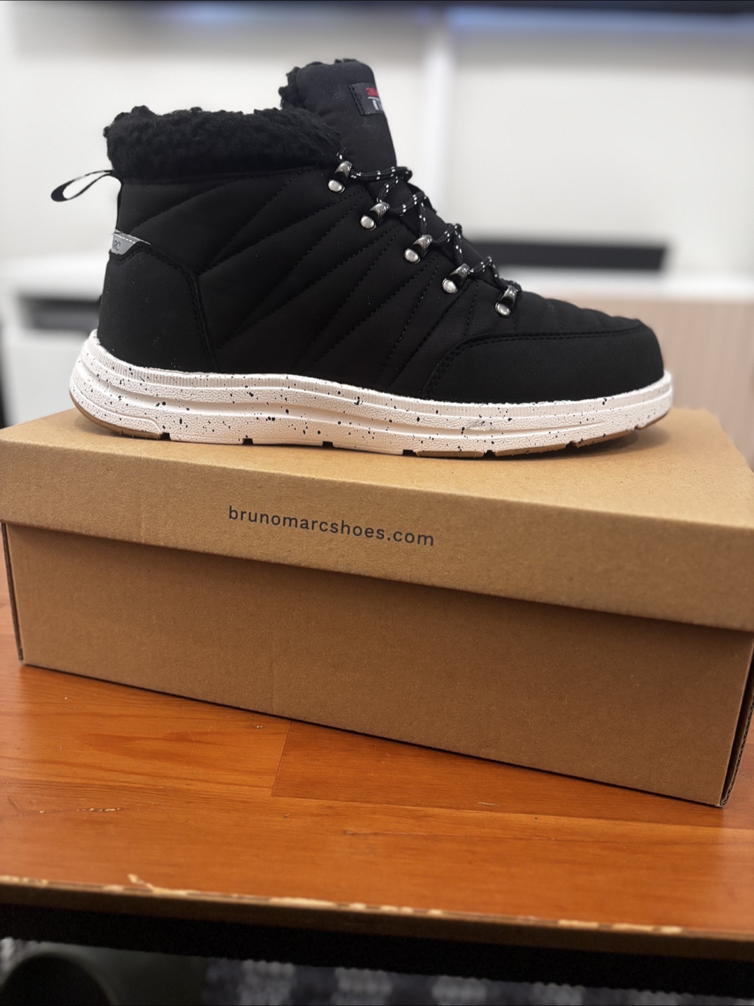 Bruno Marc  Black Winter Boots - US 8.5