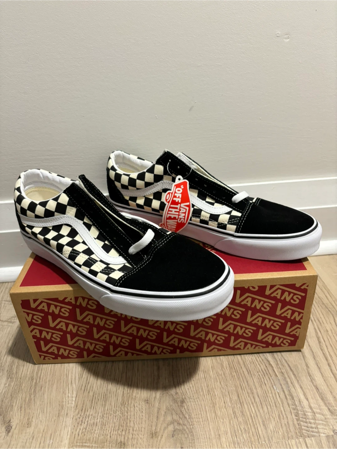 Shoes: Vans Old Skool Primary Check Black/White - Size 10 - photo 2