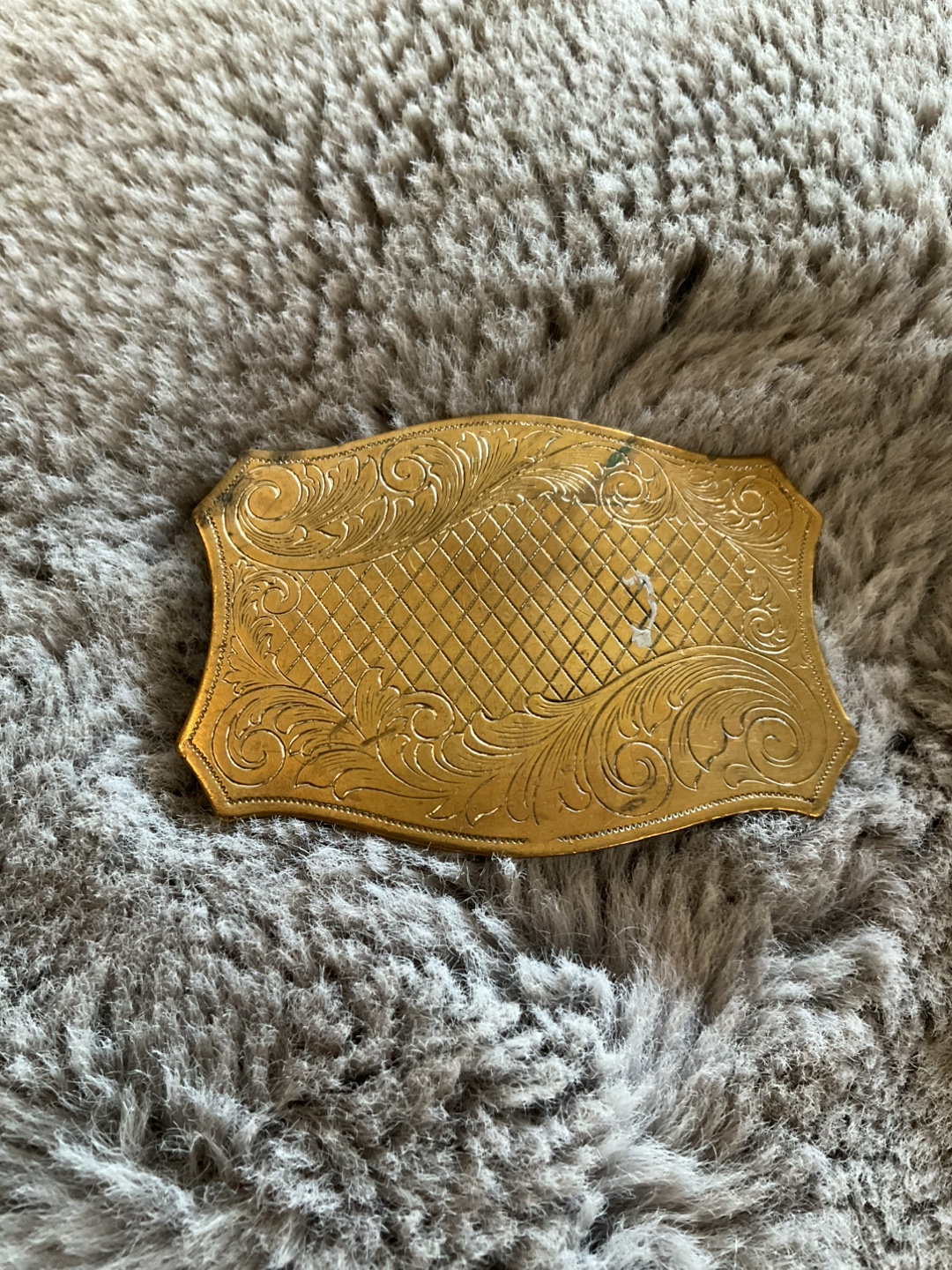 Vintage Ornate Belt Buckle