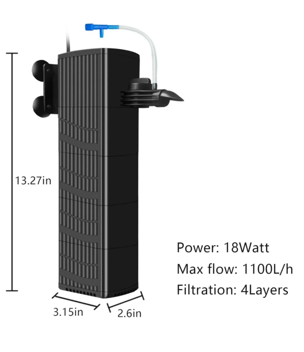 WEIPRO TCE-3000C Submersible Internal Filter image indicator(6)