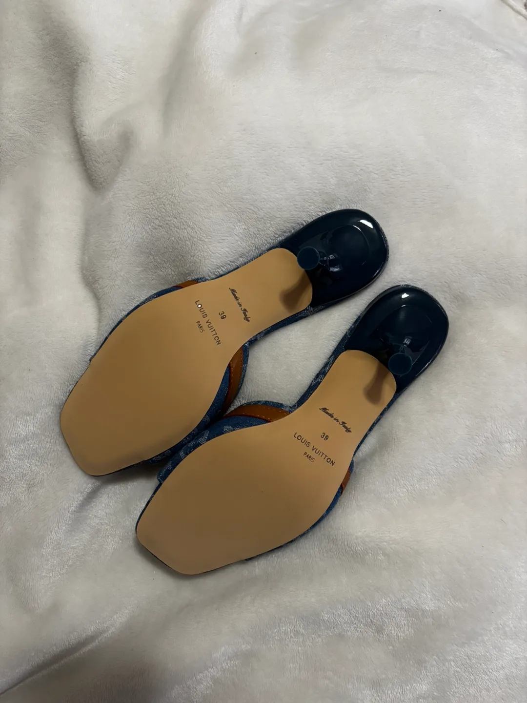 Louis Vuitton Denim Mules Size 38 image indicator(4)