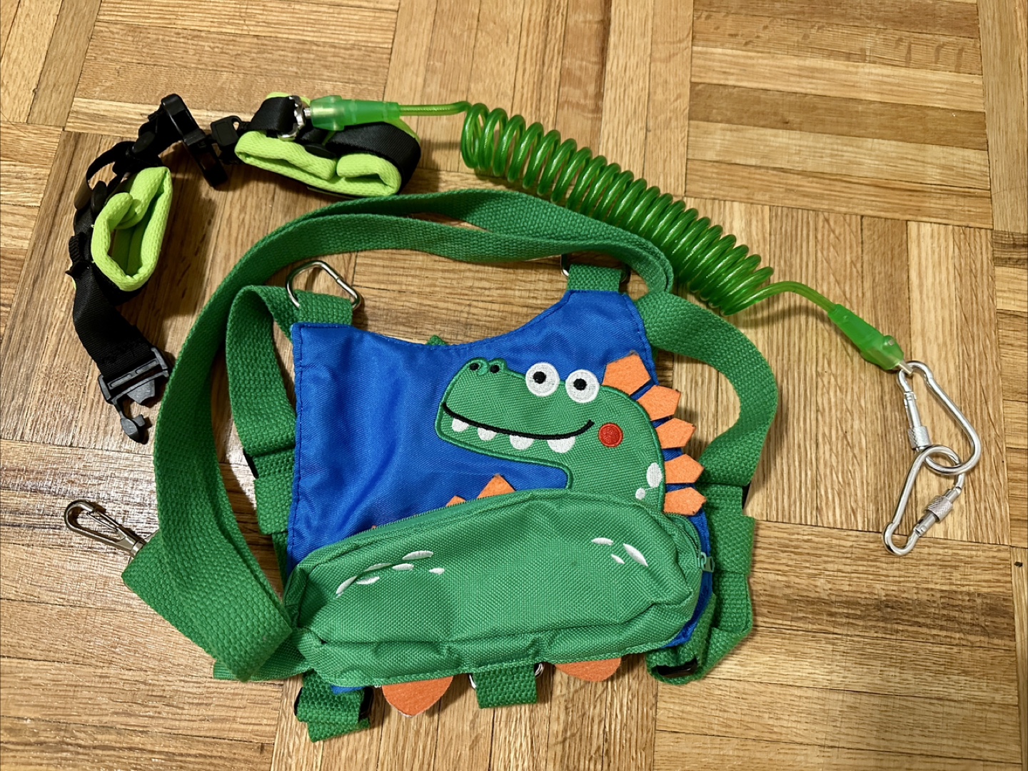 Dinosaur Anti Lost Backpack with Leash - photo 2