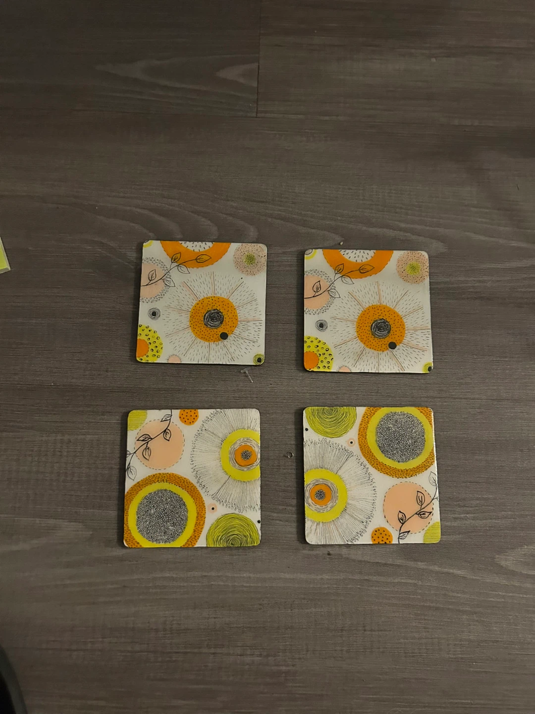 Set of 4 Handmade Coasters