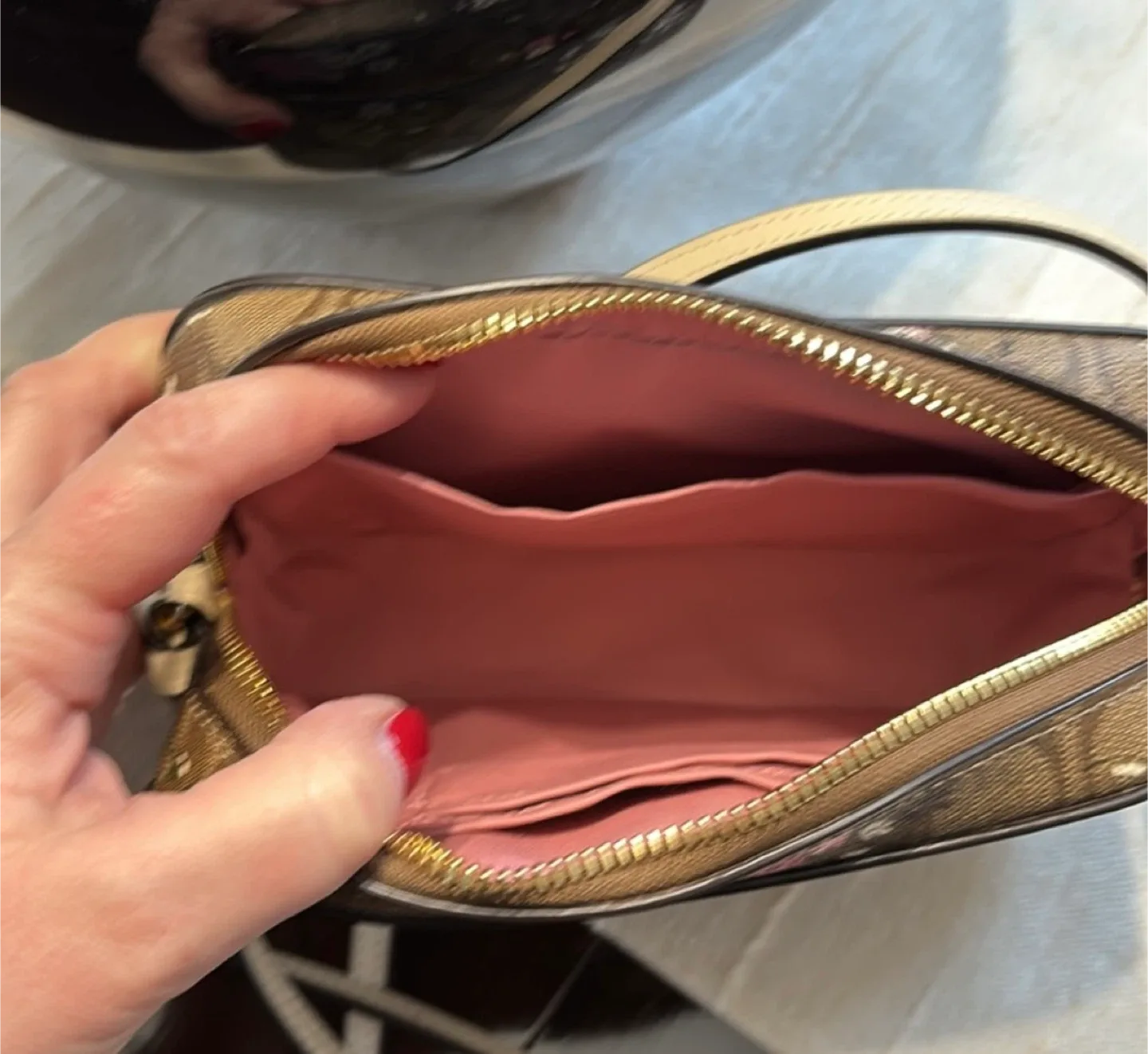 Coach Floral Print Crossbody Bag image indicator(2)